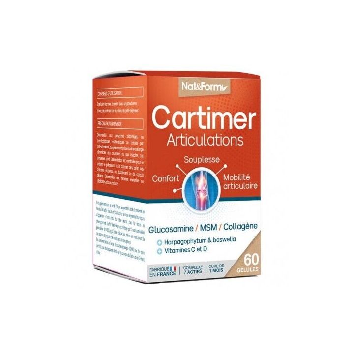 Cartimer articulation Nat&Form - pot de 60 gélules