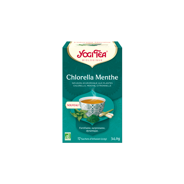 Chlorella Menthe bio Yogi Tea - 17 sachets