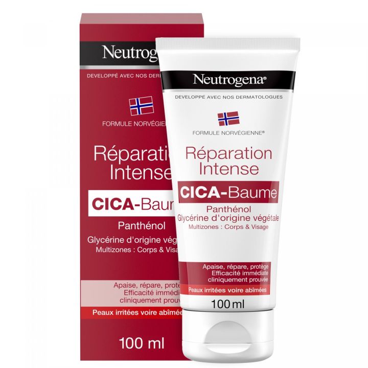 Cica-Baume Réparation intense visage et corps Neutrogena - tube de 100 ml