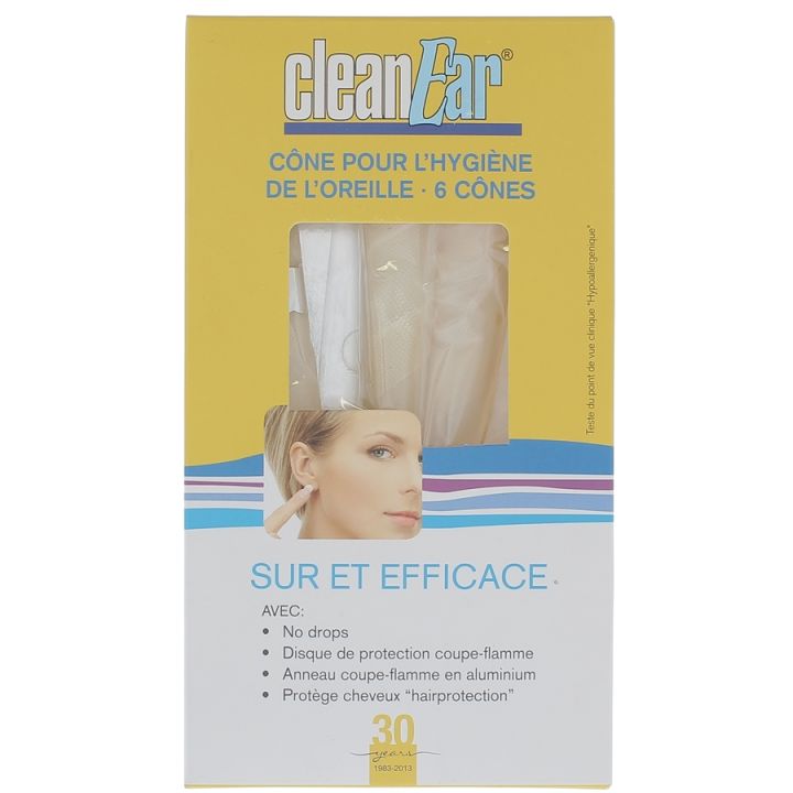 Cleanear cône pour hygiène oreille - boite de 6 cônes