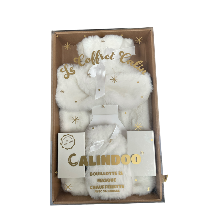 Coffret bouillotte masque et chaufferette Calindoo - coffret de 3 produits