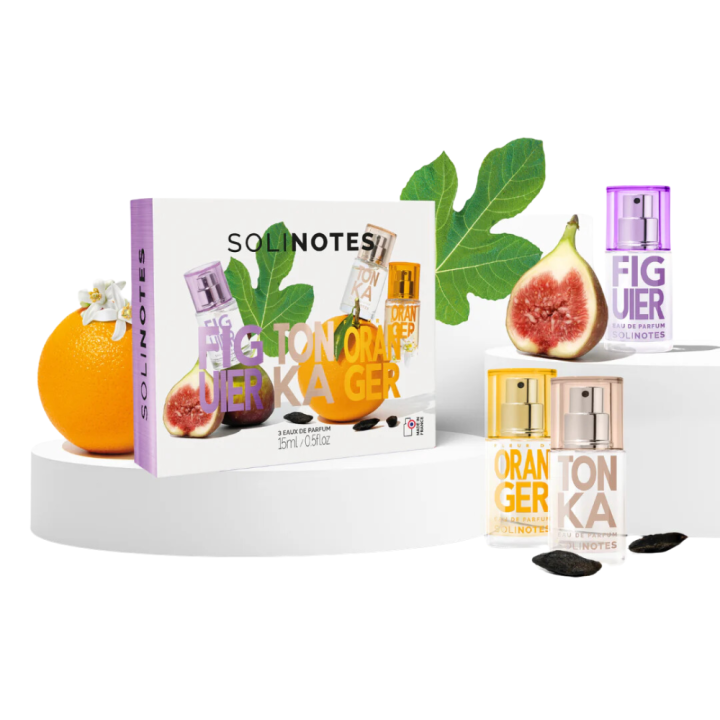 Coffret découverte Figuier, Tonka, Fleur d'Oranger Solinotes - coffret de 3 produits