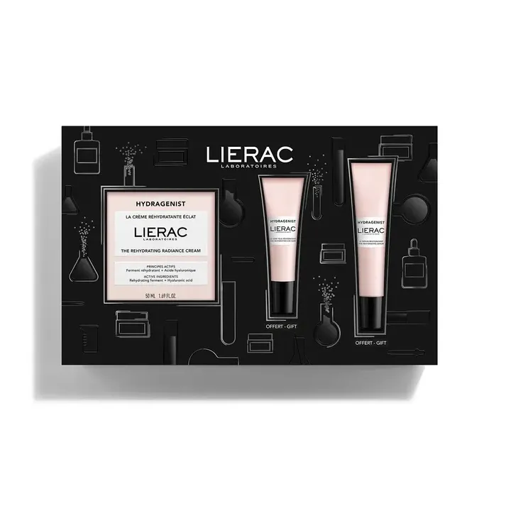 Coffret Hydragenist crème réhydratante éclat Lierac - coffret de 3 produits