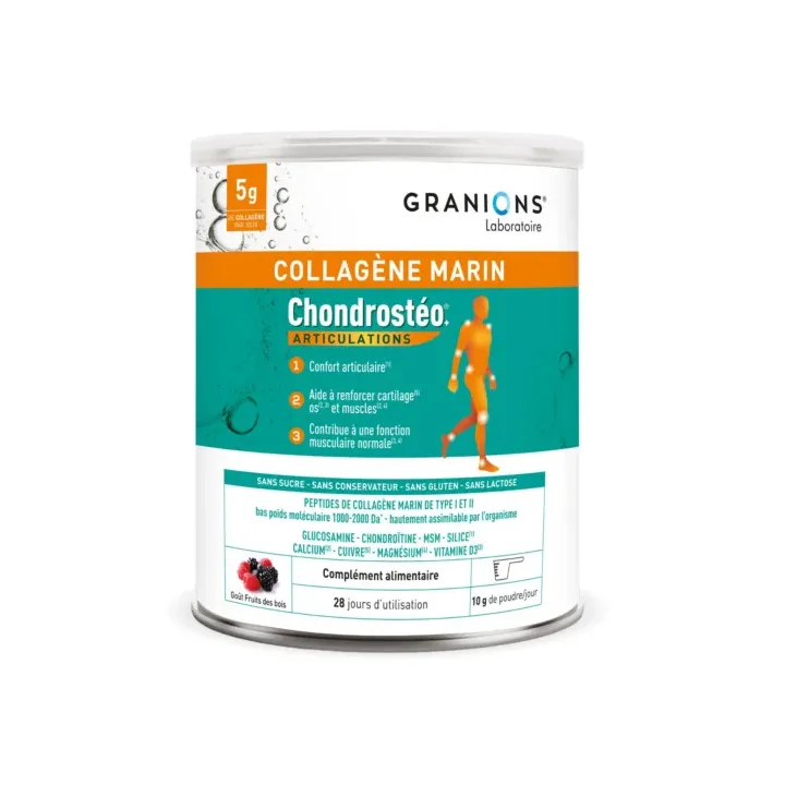 Chondrostéo Collagène marin Granions - pot de 280g