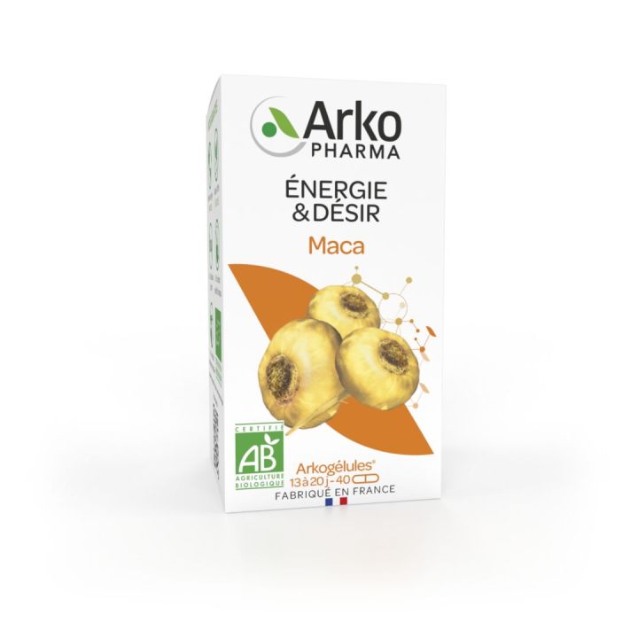 Arkogélules Maca bio Arkopharma - boite de 40 gélules