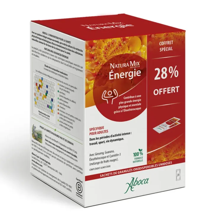 Naturamix énergie Aboca - boite de 28 sachets