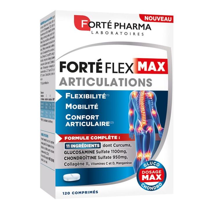 Complément alimentaire fortéflex max articulations Forté Pharma - boite de 120 comprimés