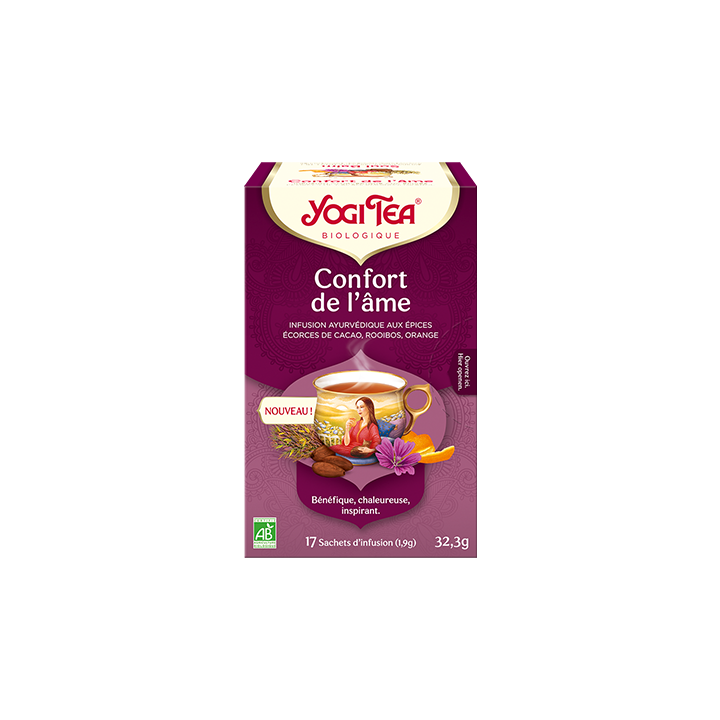 Confort de l'âme infusion bio Yogi Tea - boîte de 17 sachets
