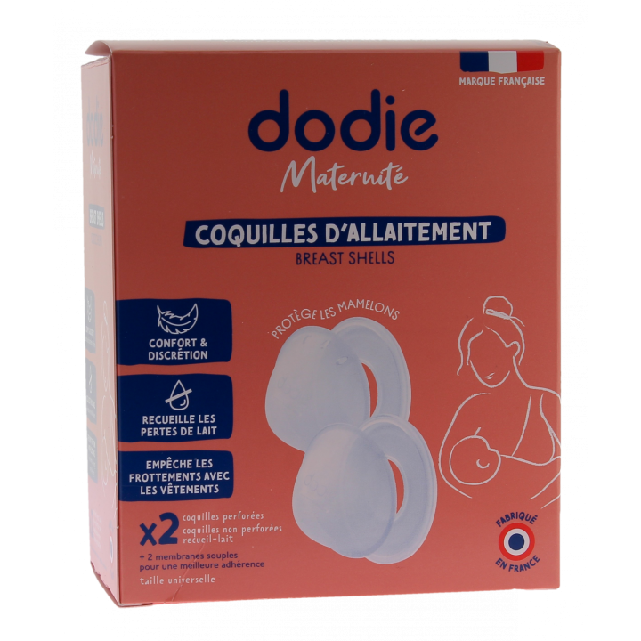 Coquille allaitement confort Dodie - Boîte de 4 coquilles