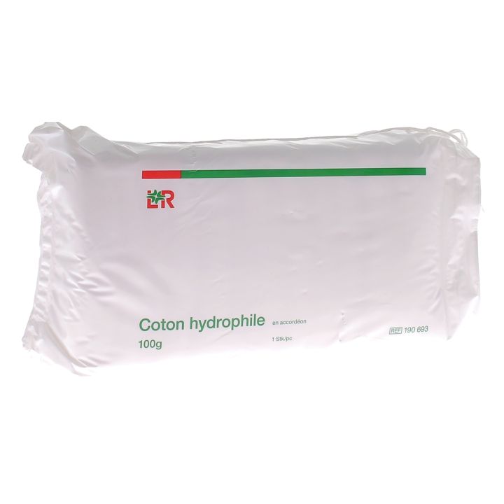 Coton hydrophile accordéon Lohmann & Rauscher - paquet de 100g