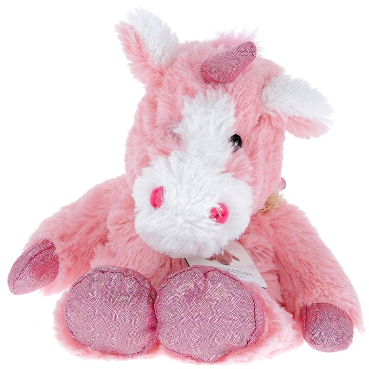 Cozy Peluches Bouillotte Licorne Soframar - 1 peluche de 30 cm