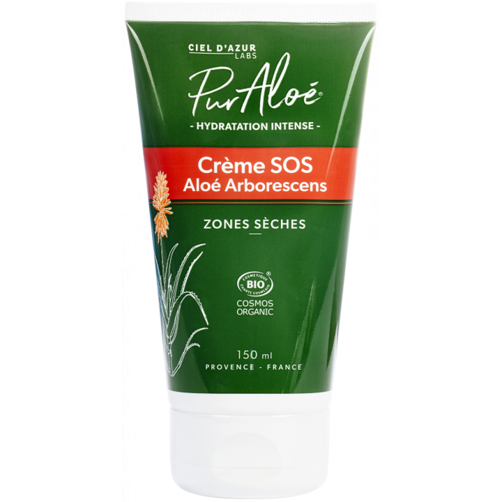 Crème SOS Aloé Arborescens bio Pur Aloé - tube de 150ml