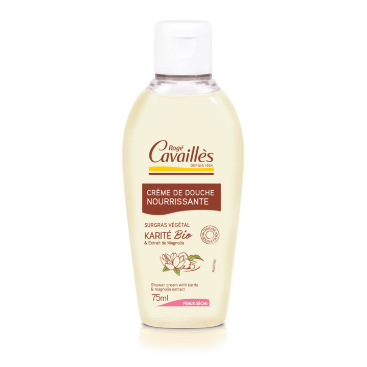 Crème de Douche Beurre de Karité & Magnolia Rogé Cavaillès - flacon de 75 ml