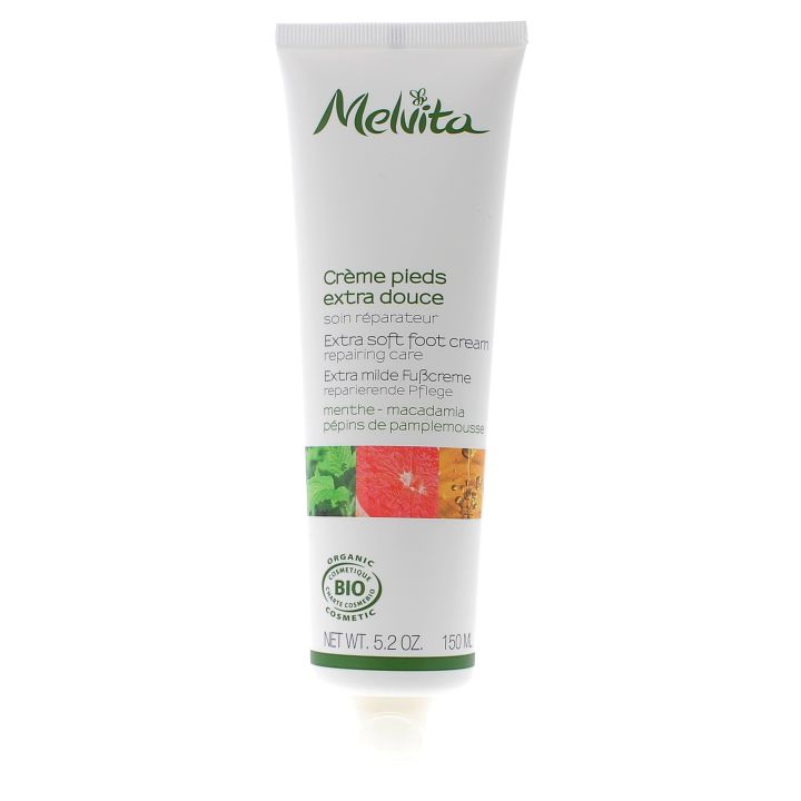 Crème pour les pieds extra douce bio Melvita - tube 150 ml