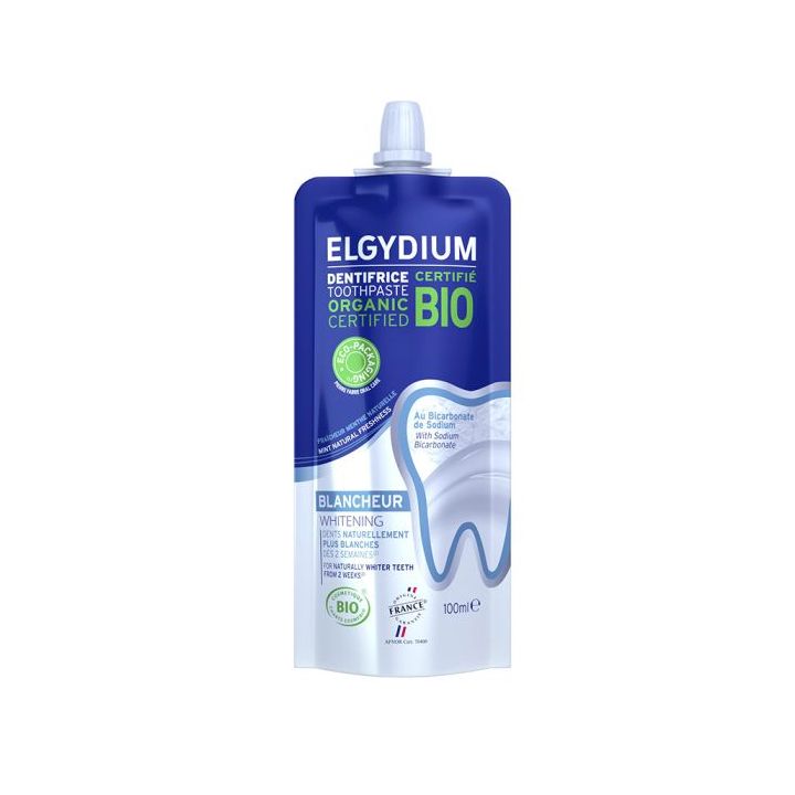 Dentifrice bio éco-conçu Blancheur Elgydium - tube de 100ml