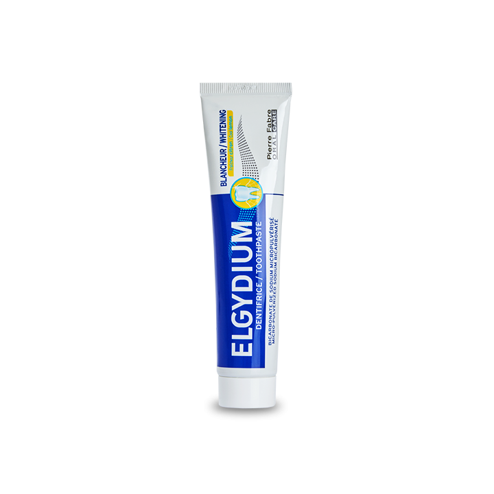 Dentifrice blancheur fraîcheur citron Elgydium - tube de 75 ml