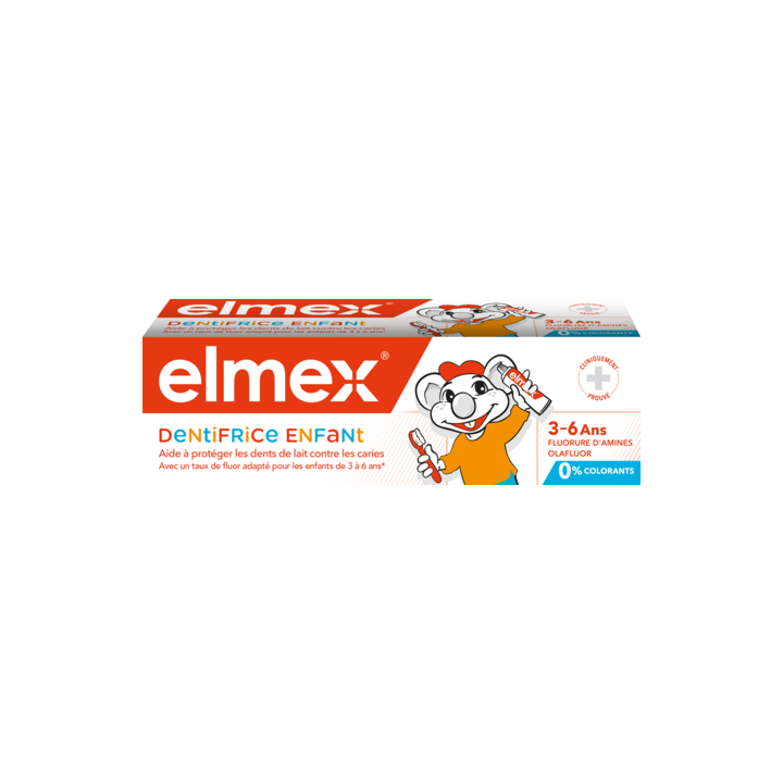 Dentifrice enfant 3-6 ans Elmex - tube de 50 ml