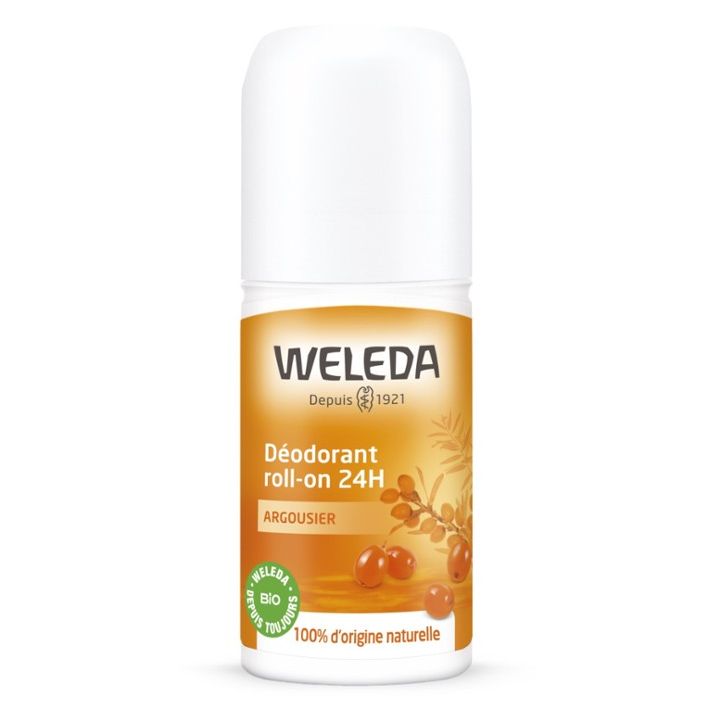 Déodorant Roll-on 24h Argousier Weleda - flacon de 50 ml