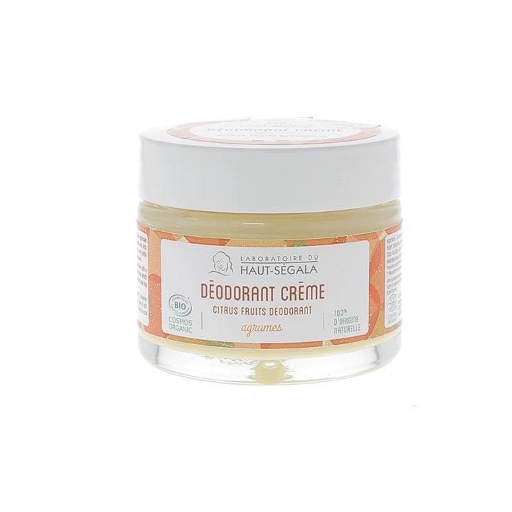 Déodorant crème agrumes bio Haut-Ségala - pot de 50 g