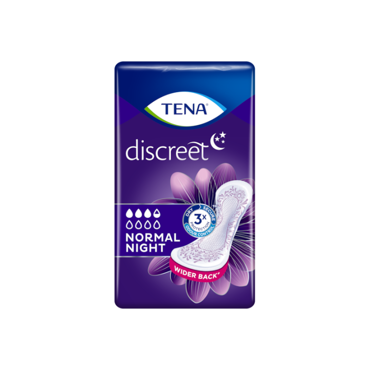 Discreet Normal night Tena - sachet de 10 protections urinaires