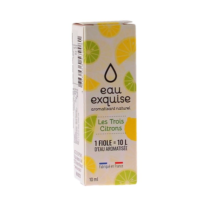 Eau exquise les trois citrons AGST Developpement - flacon compte-gouttes de 10ml