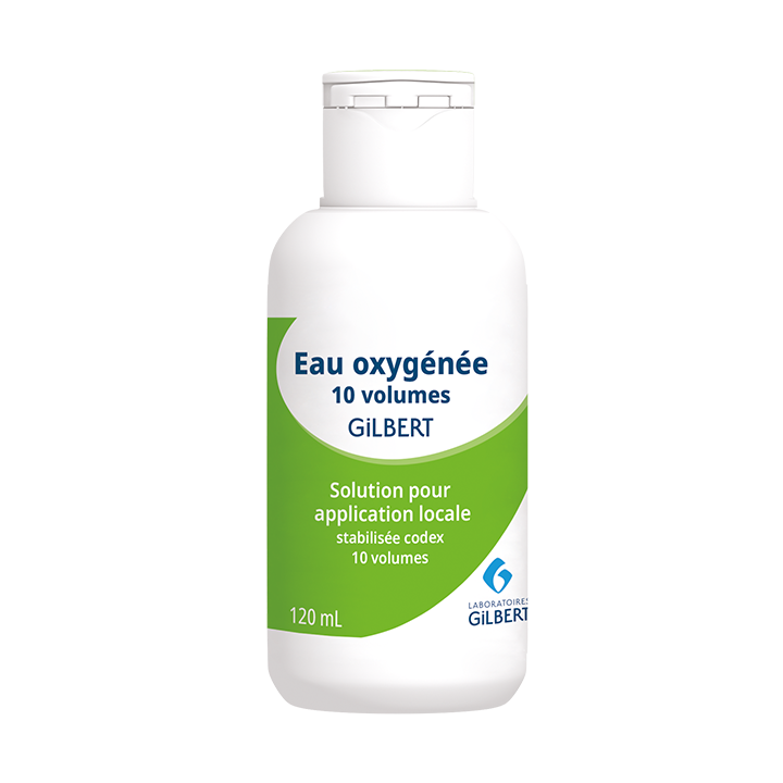 Eau oxygénée stabilisée codex 10 volumes Gilbert solution pour application locale en flacon - flacon de 120ml 
