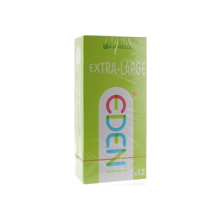 Eden Préservatifs extra-larges lubrifiés Laboratoire Majorelle - boîte de 12 préservatifs