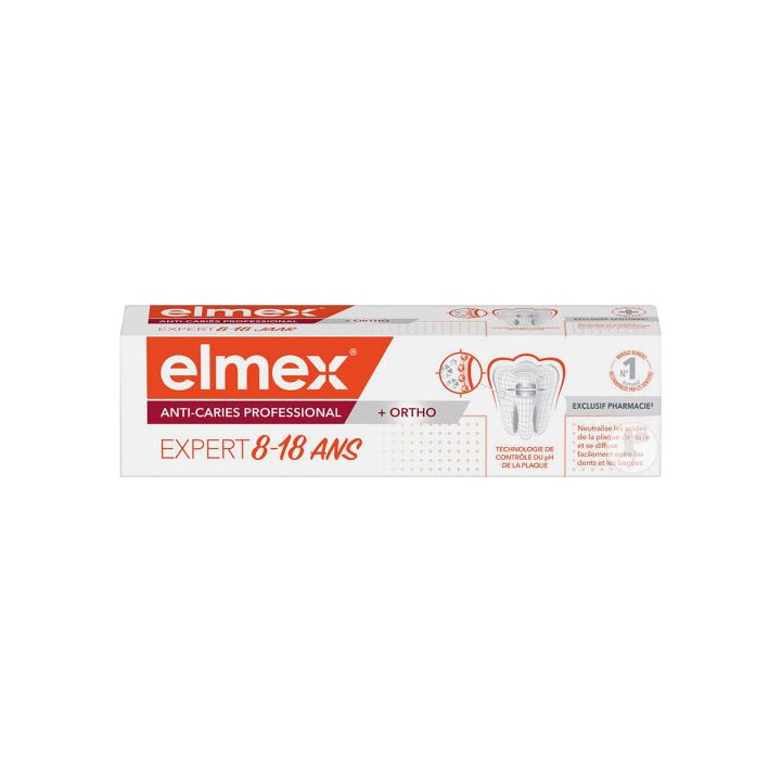 Dentifrice anti-caries professional junior 8-18 ans Elmex - tube de 75 ml