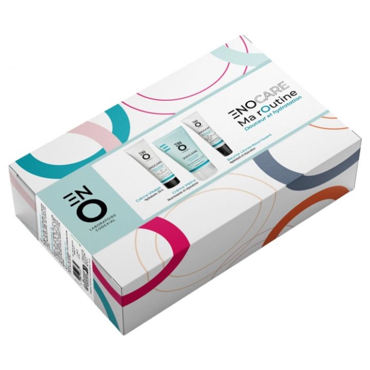 Enocare Ma routine douceur et hydratation ENO laboratoire Codexial - coffret de 3 produits