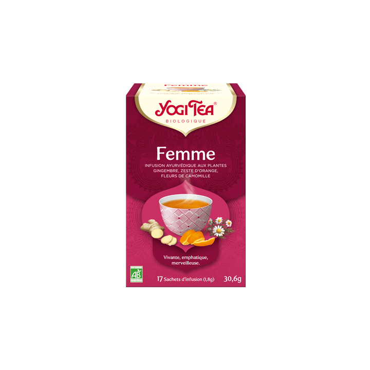 Femme bio Yogi Tea - boîte de 17 infusettes