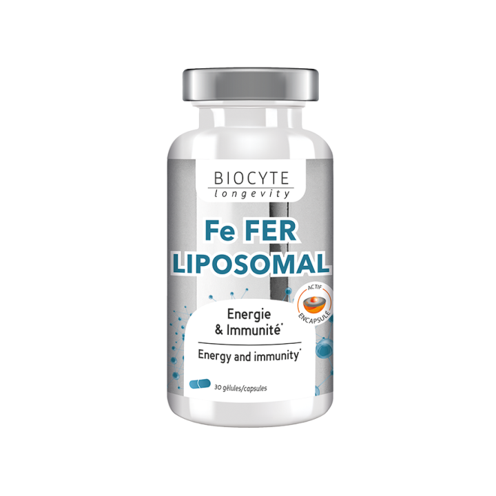 Fer FE Biocyte - boite de 30 gélules micro-encapsulés