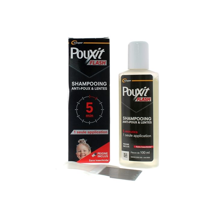 Flash Shampooing anti-poux et lentes Pouxit - flacon de 100ml