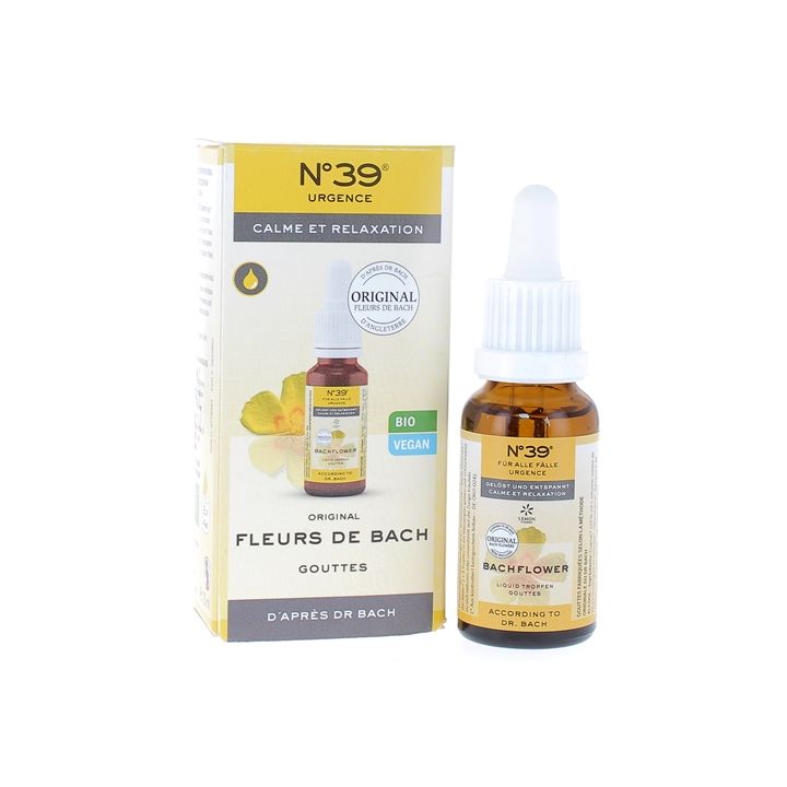 Fleurs d'E. Bach calme et relaxation N°39 Lemon pharma - flacon de 20ml