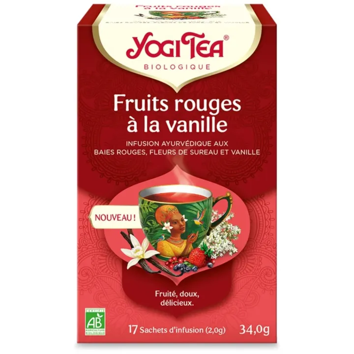 Fruits rouge à la vanille Yogi Tea - boite de 17 sachets