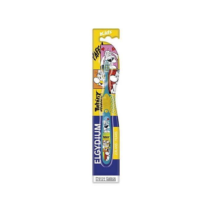 Brosse à dents 2-6 ans enfant astérix Elgydium - une brosse à dents