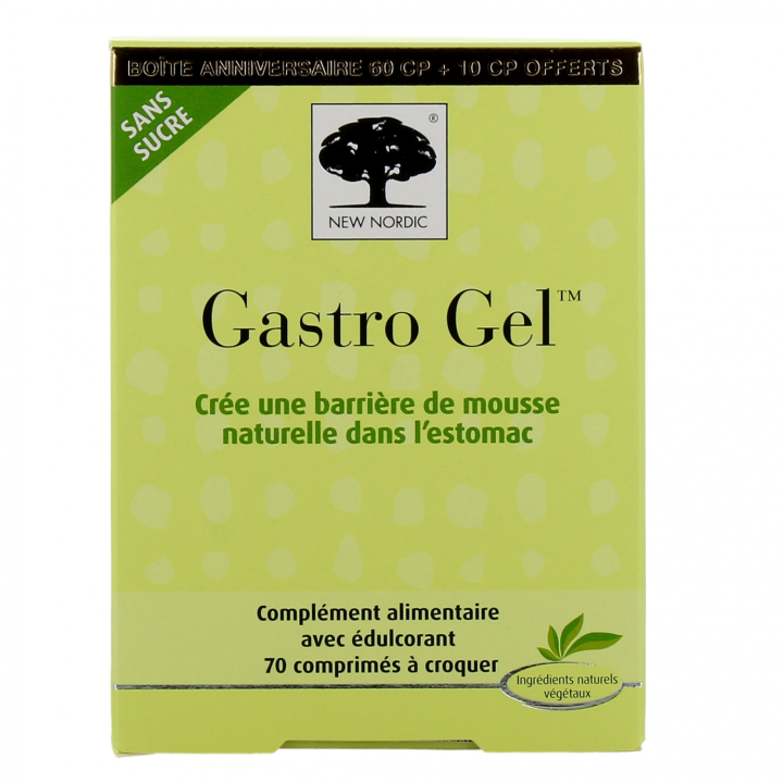 Gastro Gel New Nordic - boîte de 60 comprimés + 10 offerts