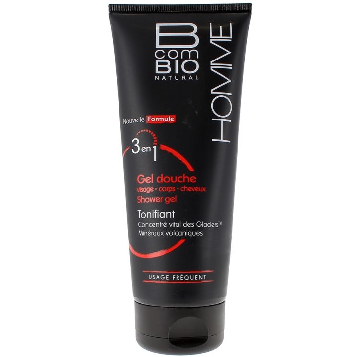 Gel douche 3 en 1 Homme BcomBIO - tube de 200ml