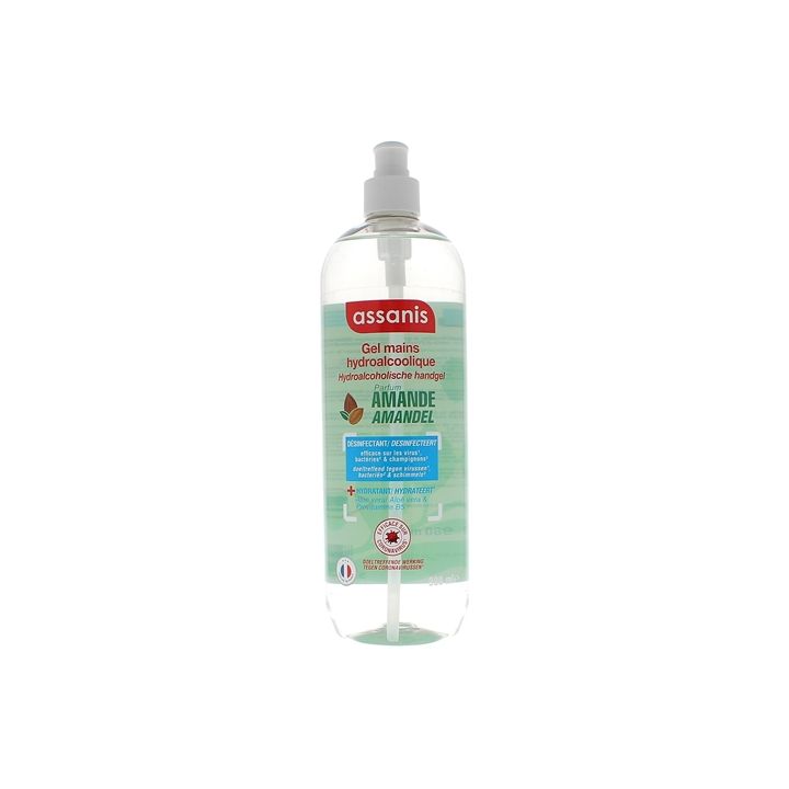 Gel hydroalcoolique Amande Assanis - flacon-pompe de 980ml