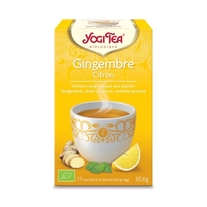 Gingembre citron BIO Yogi Tea - 17 infusettes