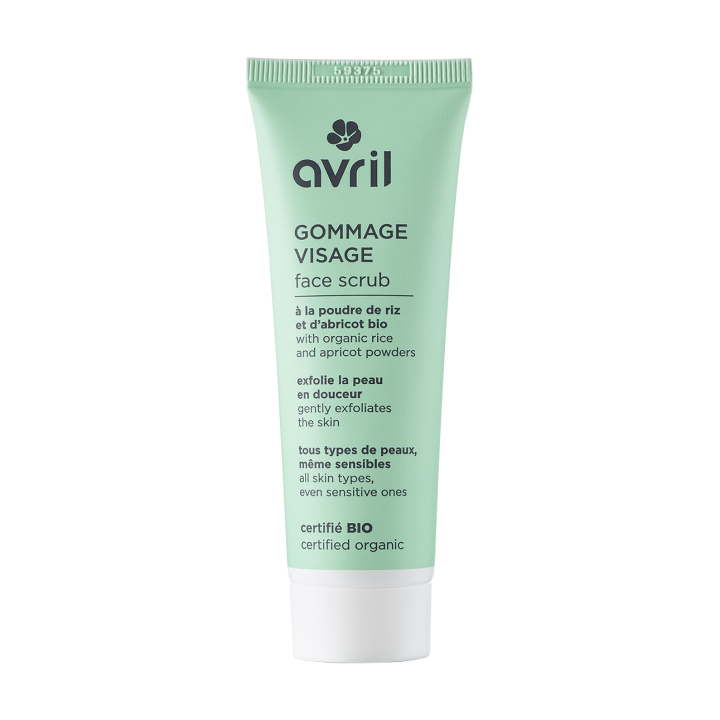 Gommage visage bio Avril - tube de 50 ml