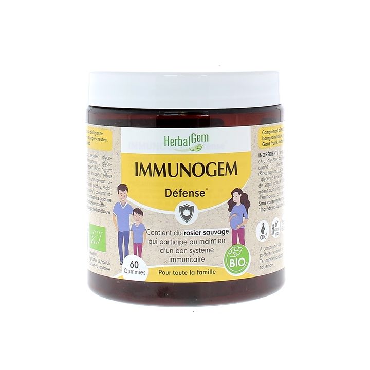 Gummies immunogem défense HerbalGem - pot 60 gummies