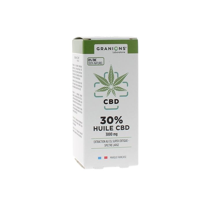 Huile CBD 30% Granions - flacon-pipette de 10ml