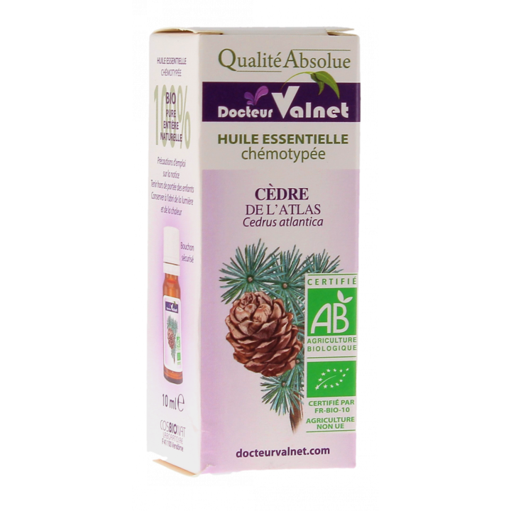 Huile essentielle Cèdre de l'atlas Bio Dr Valnet - 10 ml
