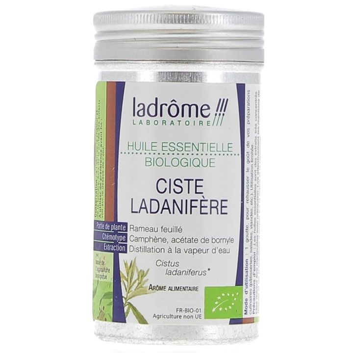 Huile essentielle ciste ladanifère Bio Ladrôme - Flacon de 10 ml