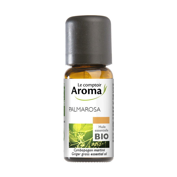 Huile essentielle de Palmarosa bio Le Comptoir Aroma - flacon de 10 ml