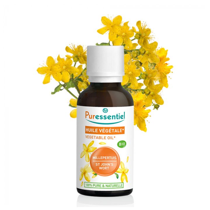 Huile végétale bio de Millepertuis Puressentiel - flacon de 50 ml