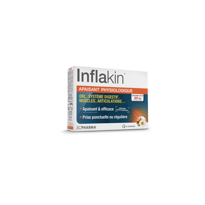 Inflakin apaisant physiologique 3C Pharma - boîte de 10 comprimés
