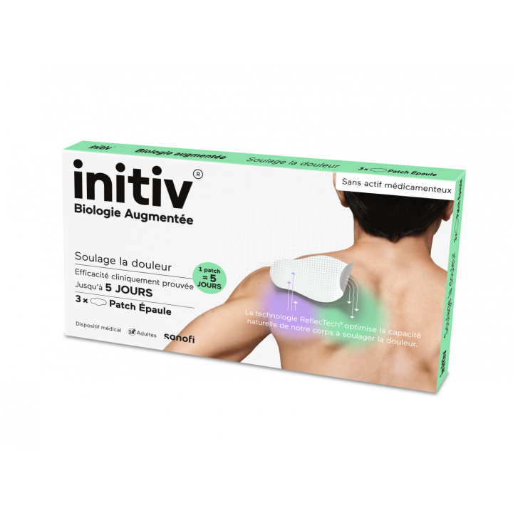 Initiv Patch épaule anti-douleur Sanofi - boîte de 3 patchs