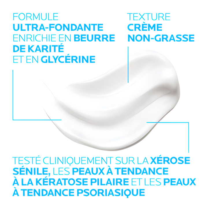 Lipikar lait hydratant corps Urea 10% La Roche-Posay - tube de 200 ml