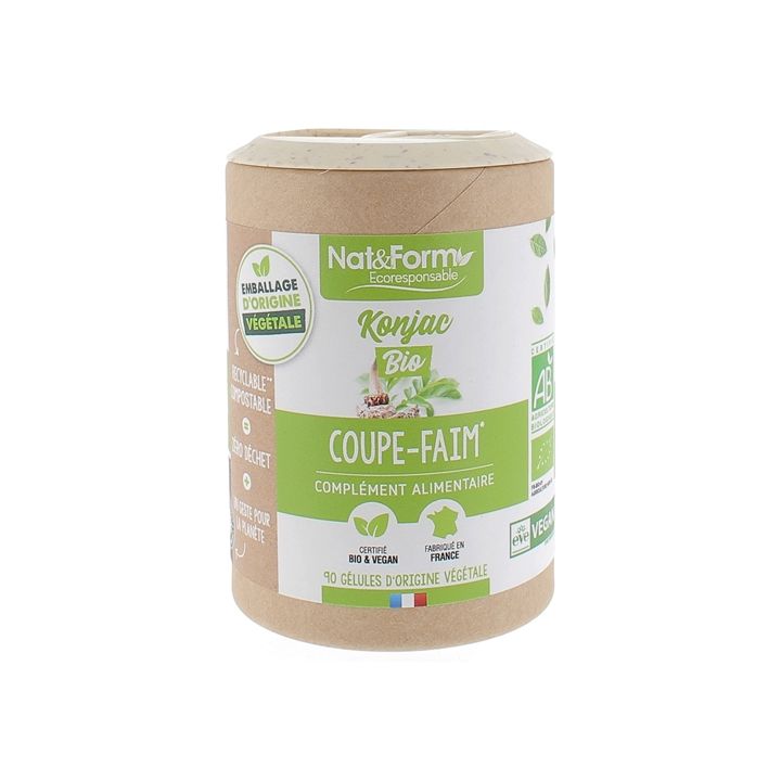 Konjac bio coupe-faim Nat&Form - boîte de 90 gélules